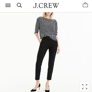 J. Crew Cameron cropped pant size 6 Black